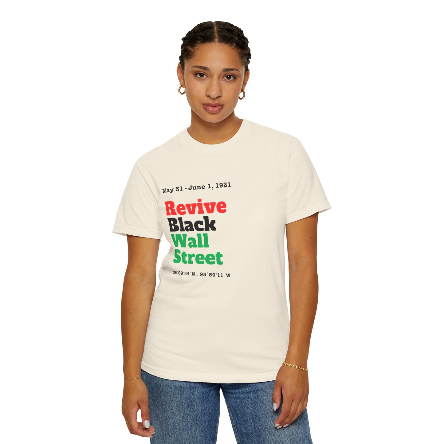 Revive Black Wall Street Tee