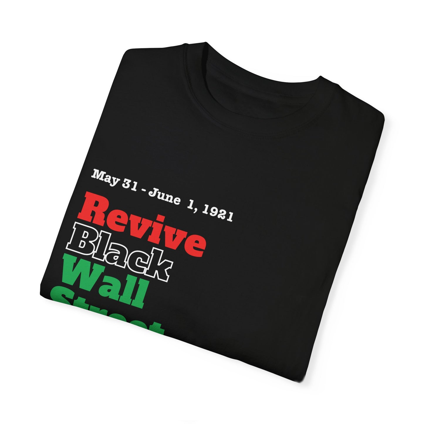 Revive Black Wall Street Tee