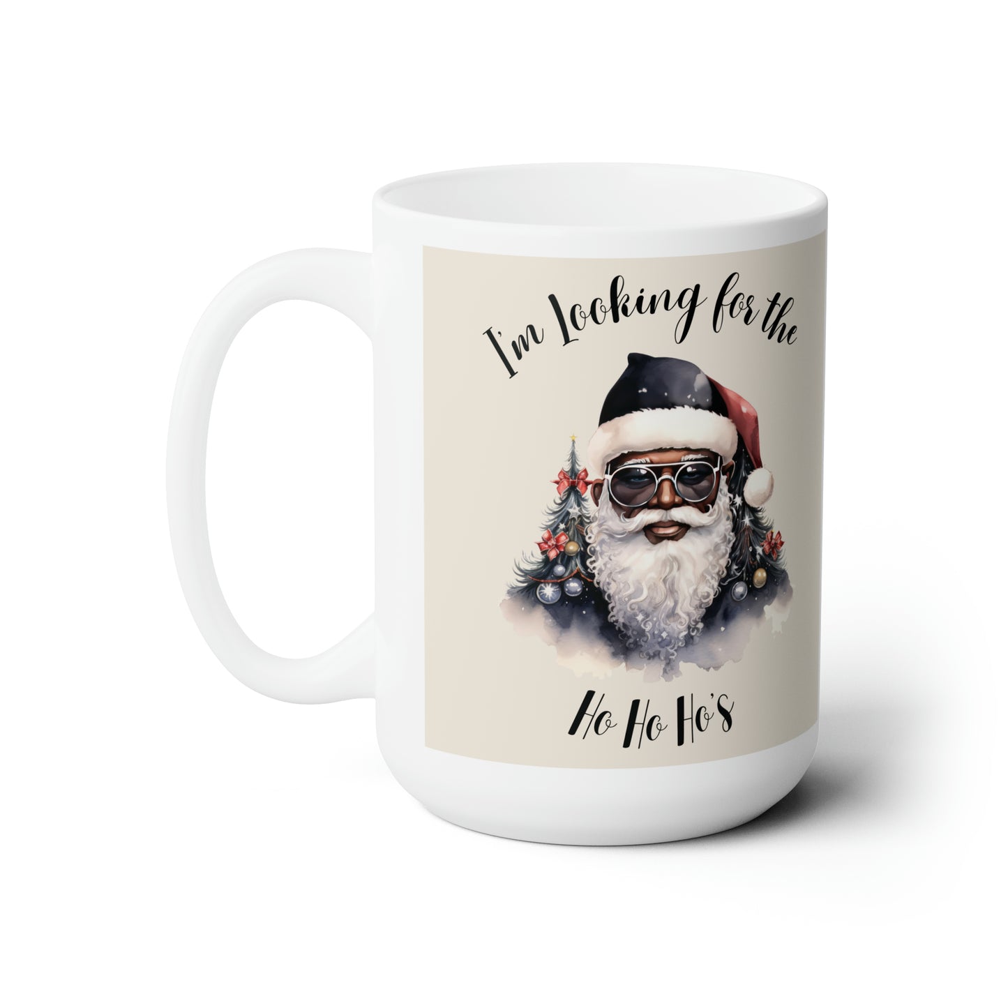 Black Santa Ho Ho Ho Mug