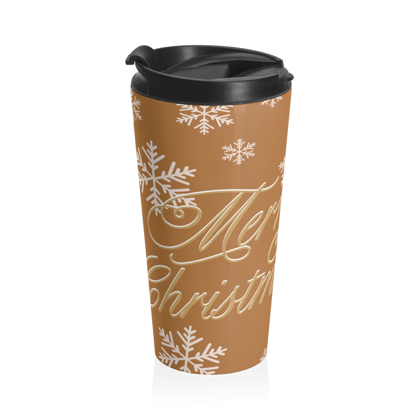 Cocoa Merry Christmas Stainless Steel Travel Mug