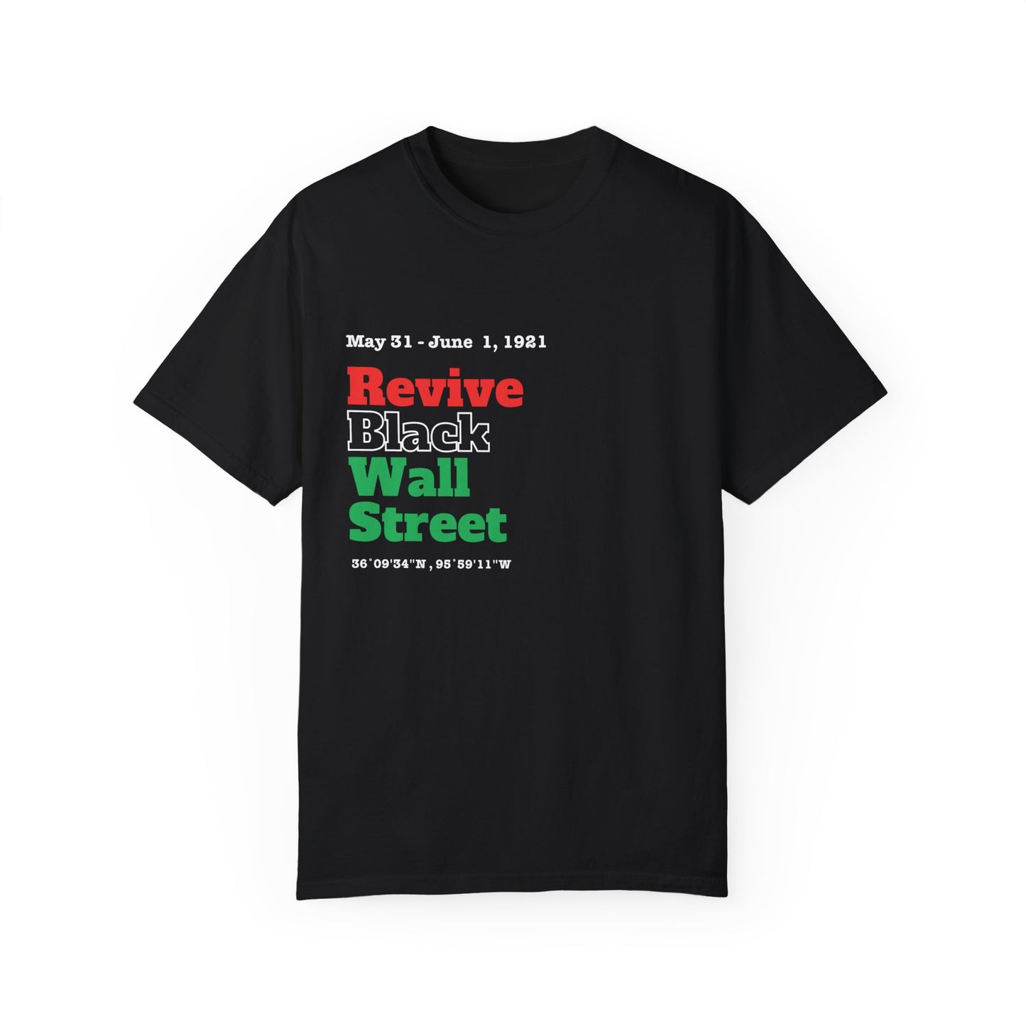 Revive Black Wall Street Tee