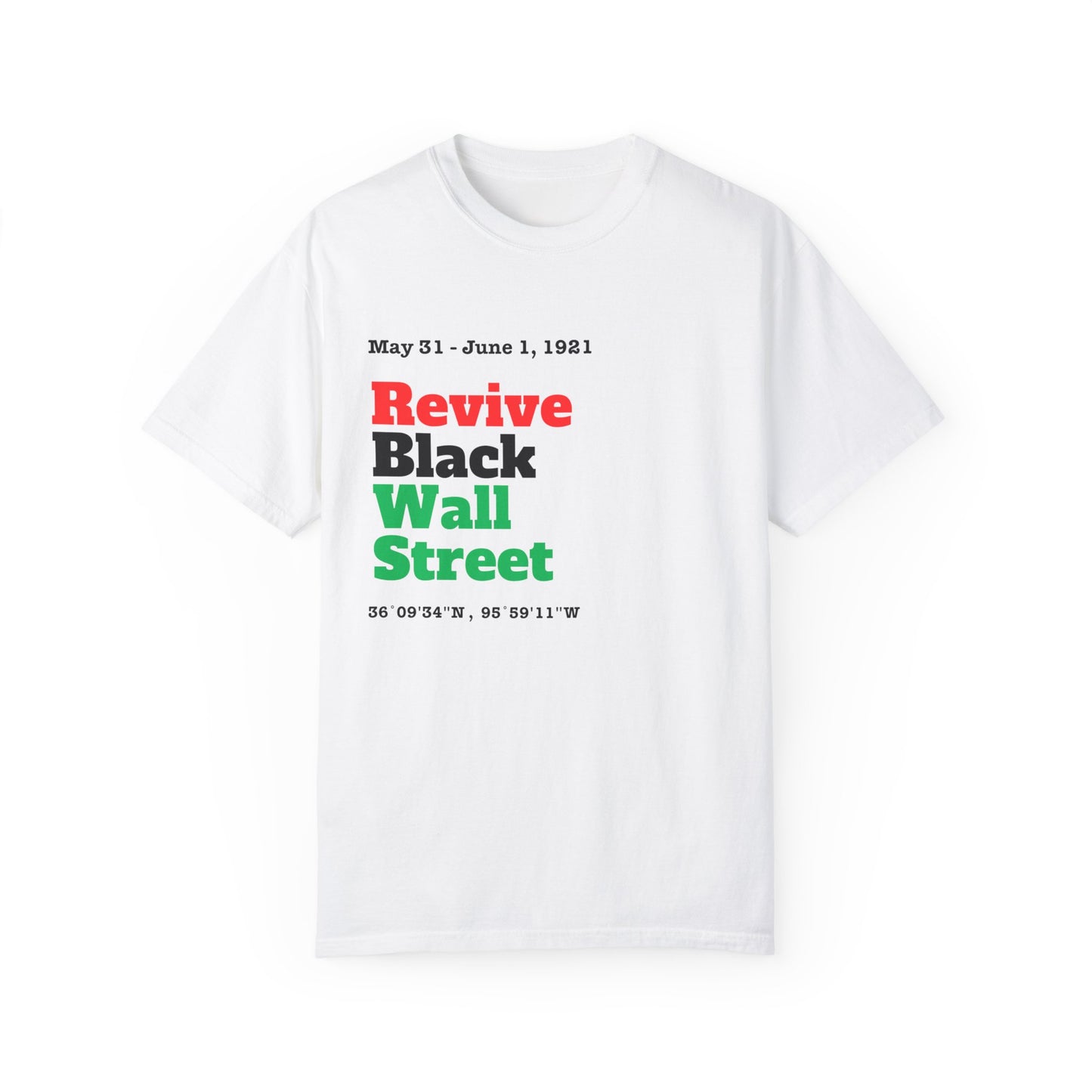 Revive Black Wall Street Tee