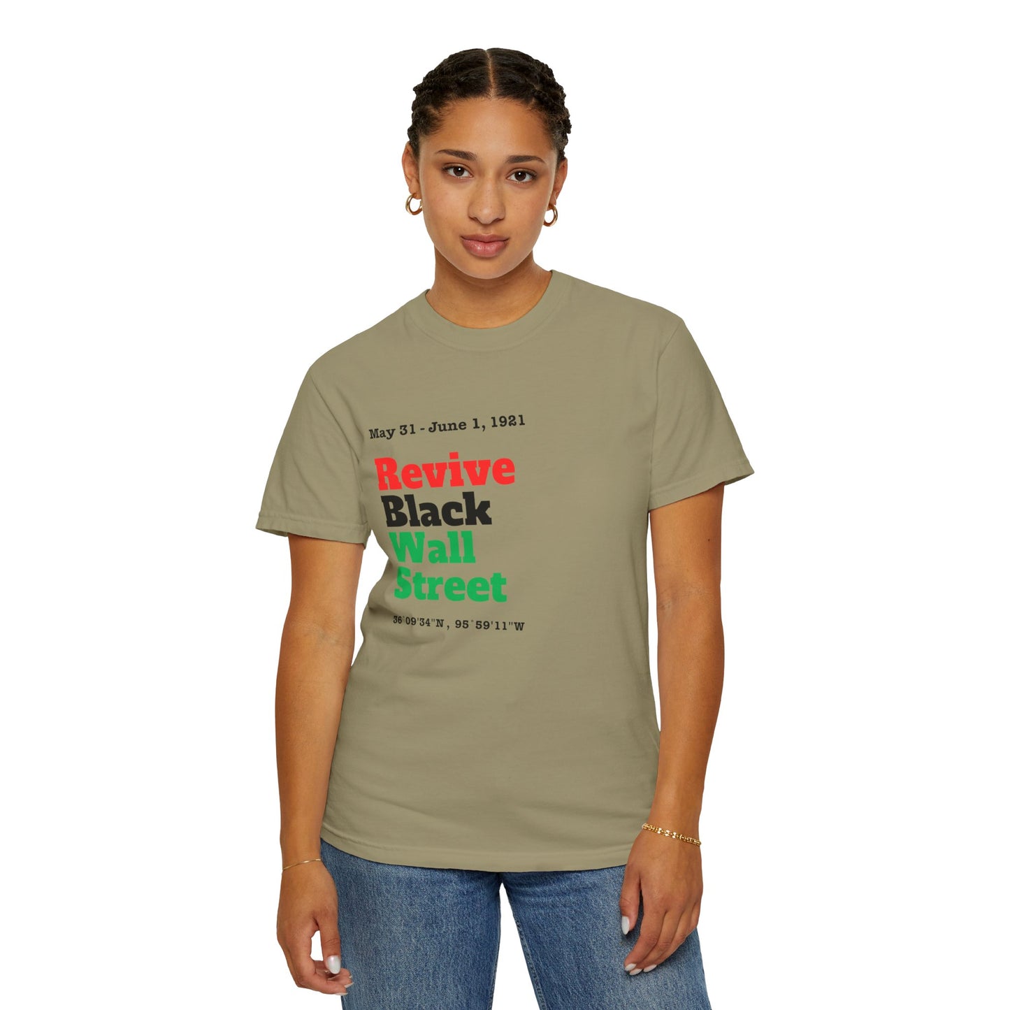 Revive Black Wall Street Tee