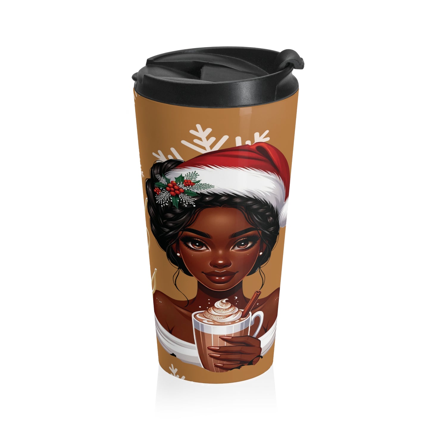 Cocoa Merry Christmas Stainless Steel Travel Mug