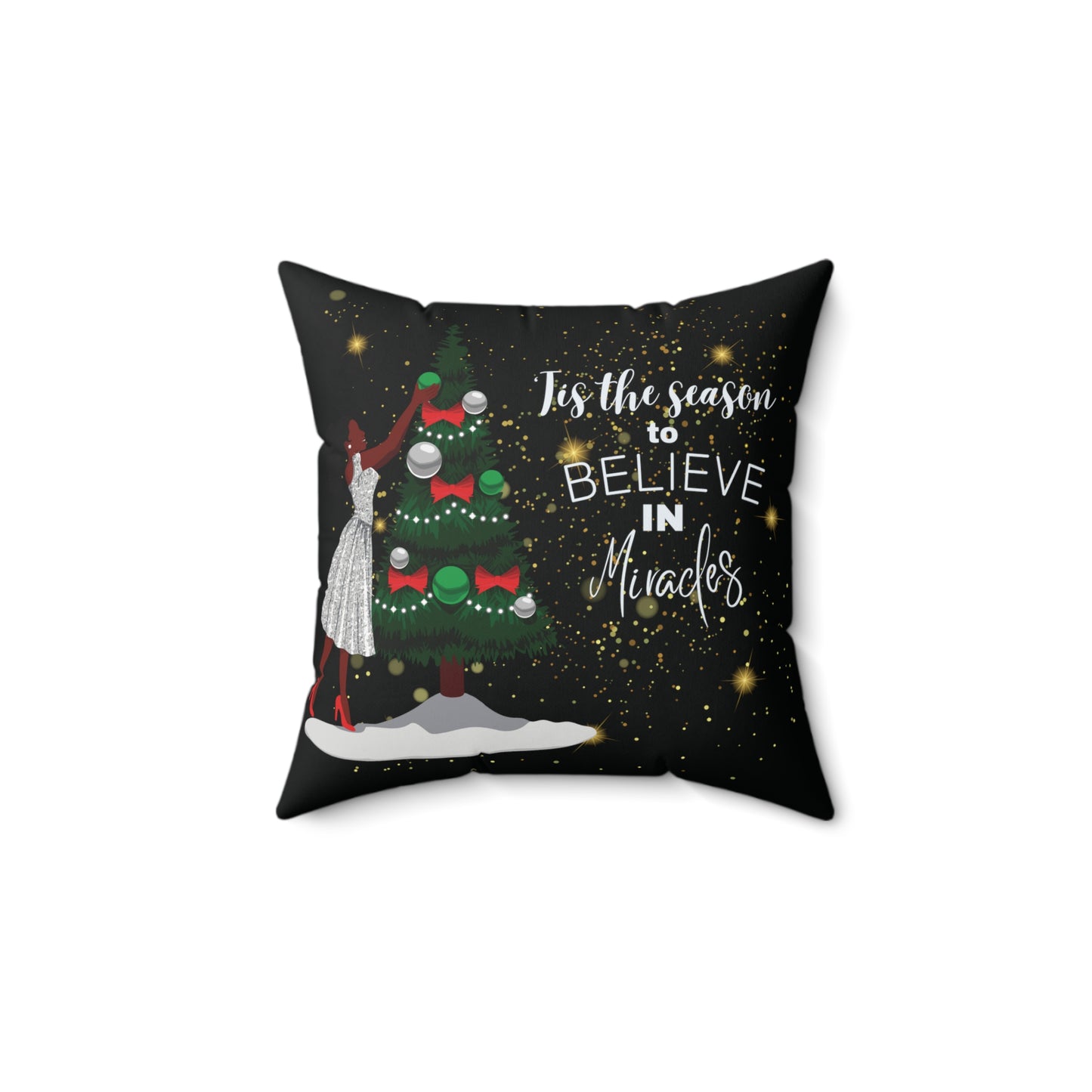 'Tis The Season Square Pillow