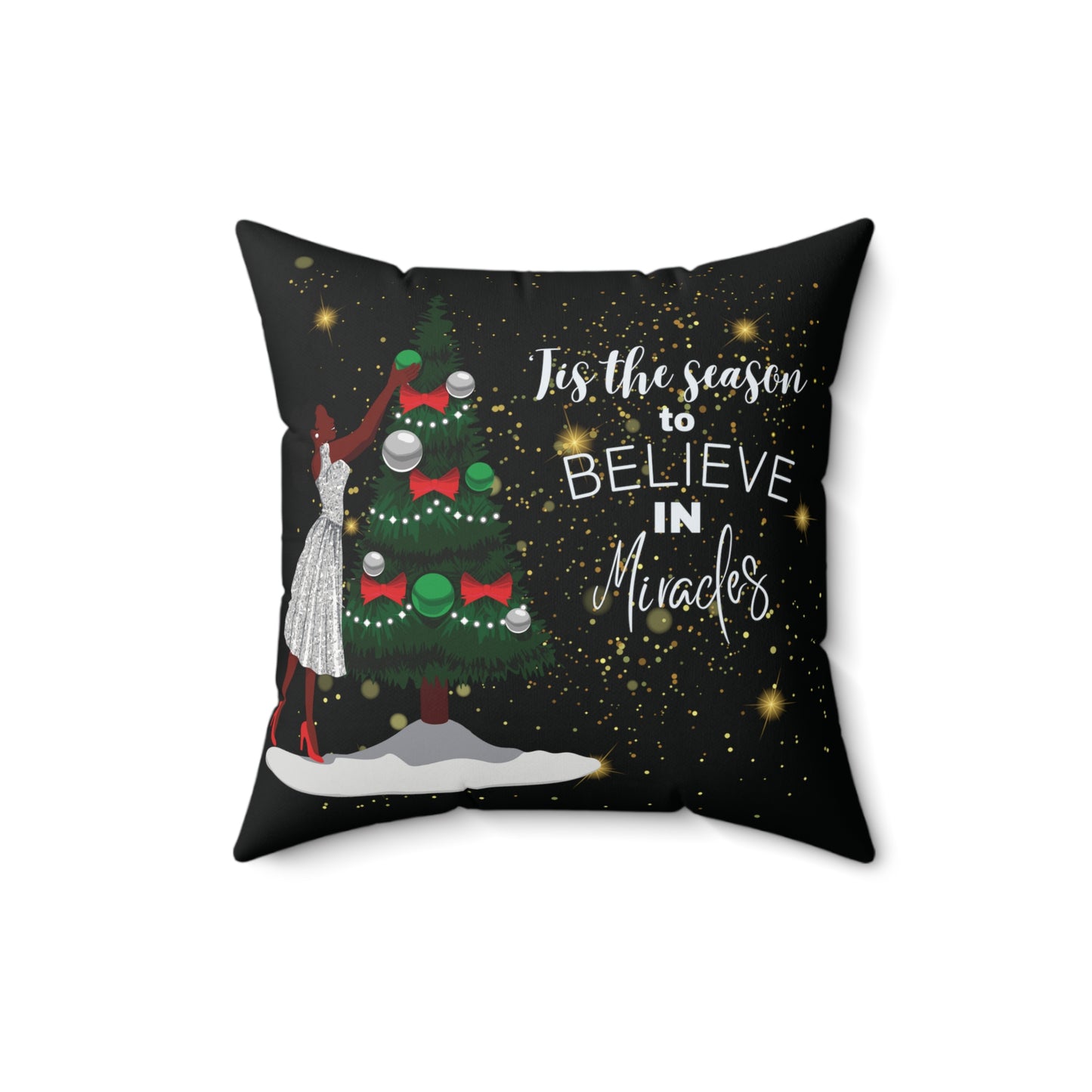 'Tis The Season Square Pillow