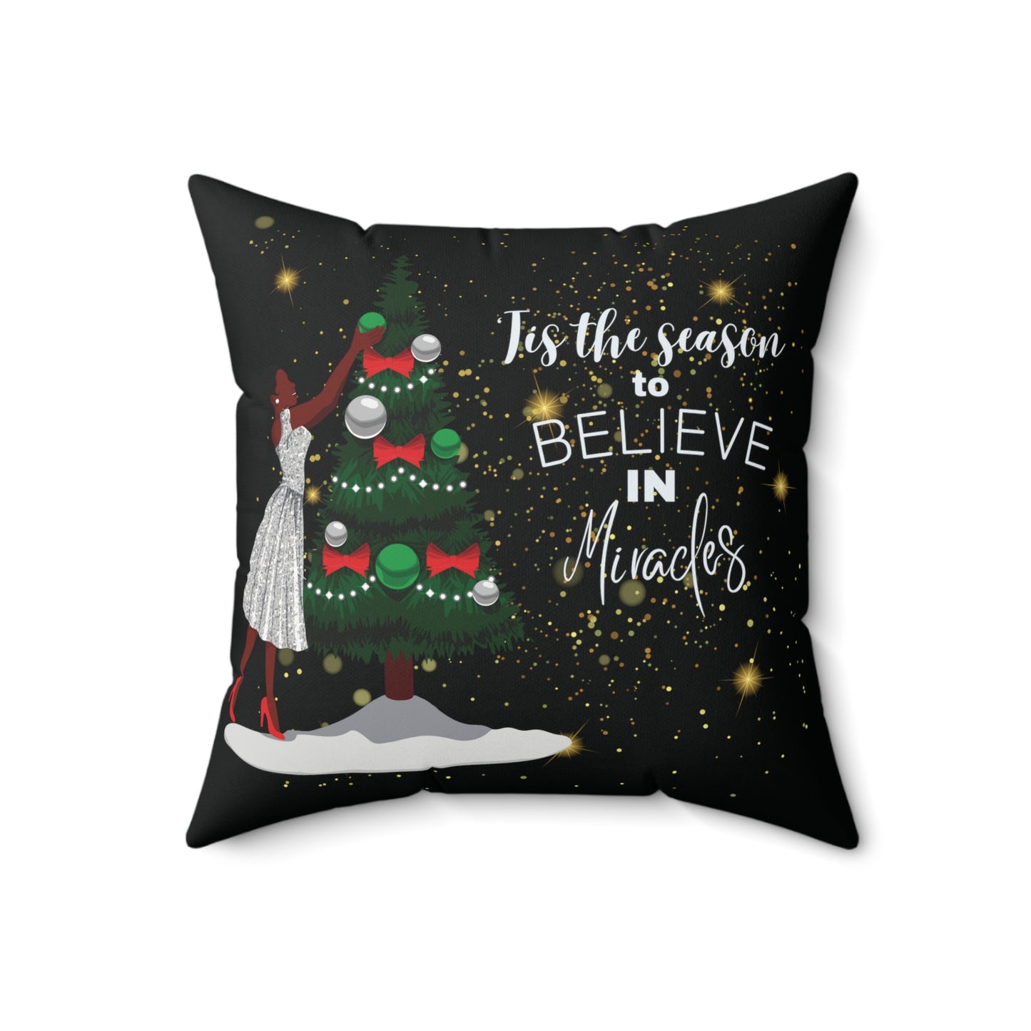 'Tis The Season Square Pillow